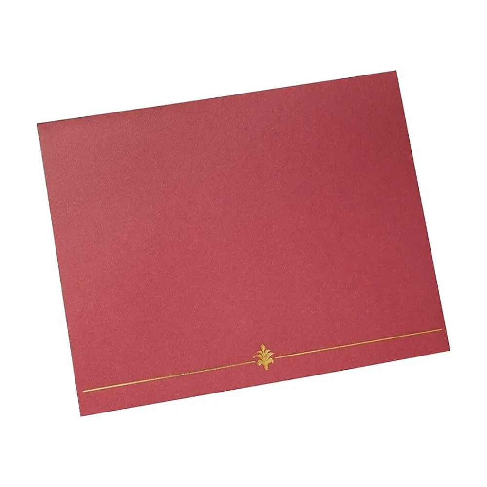 Awards & Certificates*Gartner Studios Certificate Holders, 8.5" x 11", Red, 6/Pack (60894)