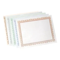 Awards & Certificates*Gartner Studios Variety Pack Certificates, 8.5" x 11", Assorted Colors, 100/Pack (35741)