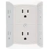 GE 15 Amp 6 Outlet In-wall Adapter, White (JASHEP50759)