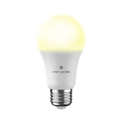 GE Cync Wi-Fi 60W Equivalent A19 LED Smart Light Bulb, Soft White, 2/Pack (93128963)