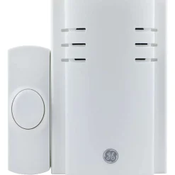 GE JAS19298 Push-Button Plug-in Door Chime with 2 Melodies