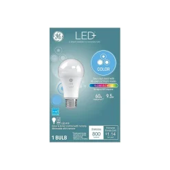 GE LED+ 60W Equivalent A19 Smart Light Bulb, Color-Changing (93100205)