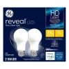 GE Reveal HD+ 11 Watt White LED neral-Purpose Bulb, 2/Pack (46657)