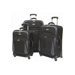 Brentwood 3-Piece Spinner Luggage Set, Black (GB866-3)<Geoffrey Beene