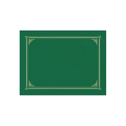 Awards & Certificates*Geographics Certificate Holders, 8.5" x 11", Green Metallic, 6/Pack (GEO47399)