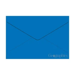 Geographics Gummed A9 Greeting Card Envelopes, 5.75" x 8.75", Blue, 50/Pack (48463)