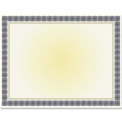 Awards & Certificates*Geographics Kensington Graduation Certificates, 8.5" x 11", Blue and Gold, 15/Pack (48673)
