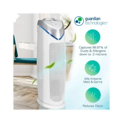 GermGuardian Germ Guardian HEPA Tower Air Purifier, White (AC4825W)