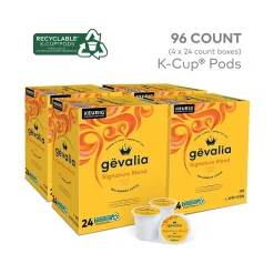 Gevalia Signature Blend Coffee Keurig K-Cup Pod, Light Roast, 96/Box (5305CT)