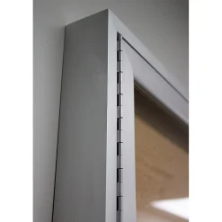 Bulletin*Ghent 4' H x 5' W Enclosed Natural Cork Bulletin Board with Satin Frame, 2 Door (PA24860K)