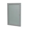 Bulletin*Ghent 24" H x 18" W Enclosed Vinyl Bulletin Board with Satin Frame, 1 Door (PA12418VX-193)