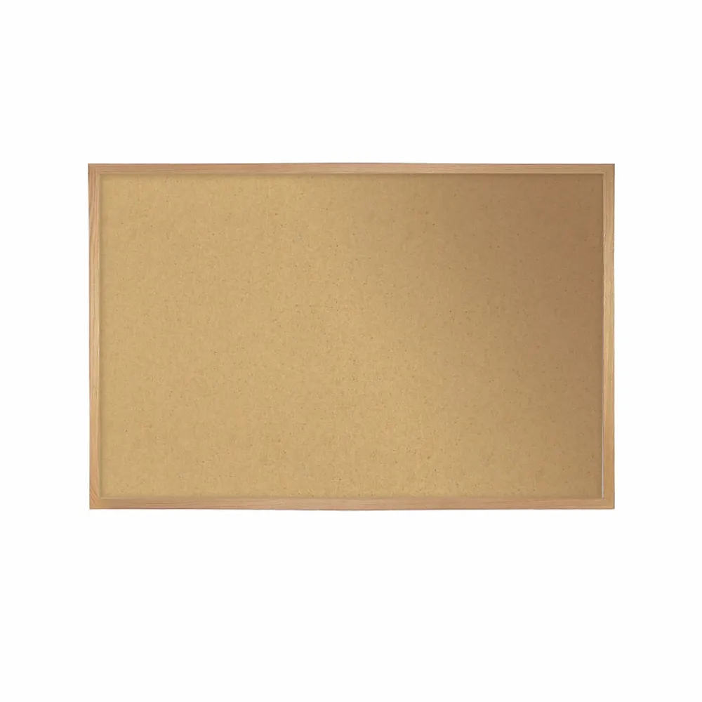 Bulletin*Ghent 3' H x 5' W Natural Cork Bulletin Board with Wood Frame (WK35)