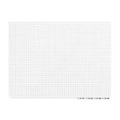Dry Erase*Ghent Aria Grid Glass Dry-Erase Whiteboard, 4'H x 6'W (GRPARIASN21G-46)