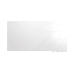Dry Erase*Ghent Aria Low Profile Glass Whiteboard, 4'H x 8'W, White (ARIASN48WH)