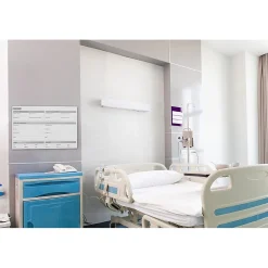 Dry Erase*Ghent Aria Time Out Magnetic Glass Dry-Erase Whiteboard, 2'H x 3'W (GRPARIASM12T-23)