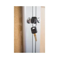 Bulletin*Ghent Cork Enclosed Bulletin Board, Satin Frame, 4'H x 8'W (PA34896K)