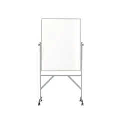 Dry Erase*Ghent Steel Mobile Dry-Erase Whiteboard, Aluminum Frame, 4' x 3' (ARMM43)