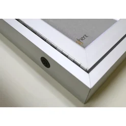 Bulletin*Ghent Vinyl Enclosed Bulletin Board, Satin Frame, 3'H x 4'W (PA23648VX-193)