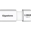 Hot Gigastone 128GB USB 3.1 Type-A Flash Drive, White (GS-U3128GBWH-BC)