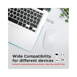 Hot Gigastone 128GB USB 3.1 Type-A Flash Drive, White (GS-U3128GBWH-BC)