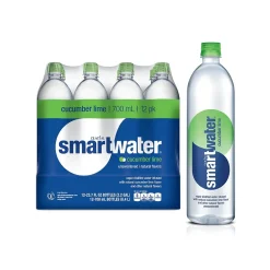 Glaceau Smartwater Flavored Water, 23.7 Oz., 12/Pack (157206)