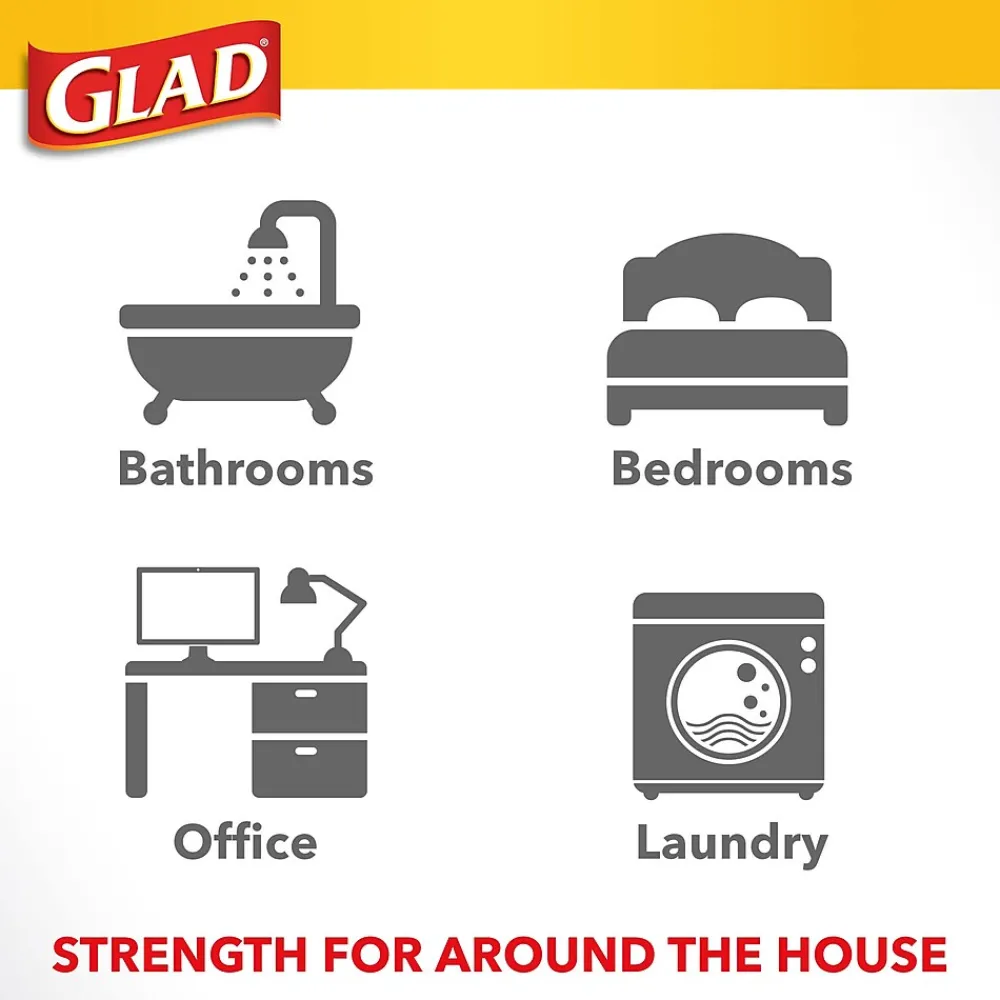 4 Gallon Kitchen Trash Bags, 30/Box (78817)<Glad New