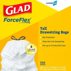 13 Gallon Trash Bag, 8.5