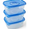 Glad ® Deep Dish Containers, 64 Oz., 3/Pack (70045)