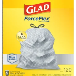 ForceFlex OdorShield 13 Gallon Kitchen Trash Bag, 23.75