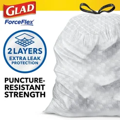 ForceFlex Tall Kitchen Drawstring Trash Bags, 13 Gallon, Gain Lavender with Febreze Freshness, 110 Count (79157)<Glad Discount
