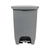 Plastic Step Trash Can, 13-Gallon, Gray (GLD-74131-1)<Glad Discount