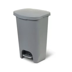 Plastic Step Trash Can, 13-Gallon, Gray (GLD-74131-1)<Glad Discount