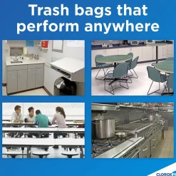 Quick-Tie Tall Kitchen Trash Bags, 13 Gallon, 200/Box (15931)<Glad Online