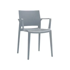 Folding & Stacking*Global Bakhita Polypropylene Banquet/Reception Chair, Char, 4/Carton (6750CHA)