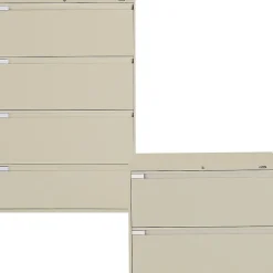 File Cabinets*Global 4-Drawer Lateral File Cabinet, Desert Putty