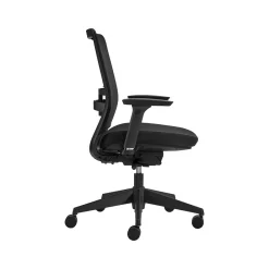 Office Chairs*Global Factor Mesh Back Fabric Task Chair, Black (55418BKFU85)