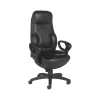 Office Chairs*Global Leather Executive Chair, Black (2424-18BK-PD03)