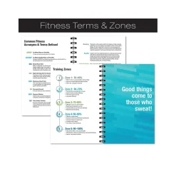 Journals|Global Printed Products Hardcover Fitness Journal, College-Ruled, Blue, 120 Pages (GPP-0068-S)