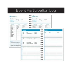 Journals|Global Printed Products Hardcover Fitness Journal, College-Ruled, Blue, 120 Pages (GPP-0068-S)