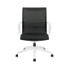 Office Chairs*Global Solar Mesh Conference Chair, White/Black (8457MDN)
