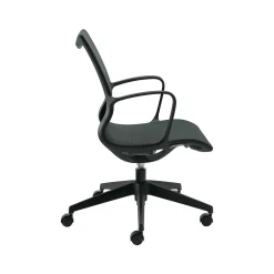 Office Chairs*Global Solar Mesh Conference Chair, Gray/Black (8456STM)