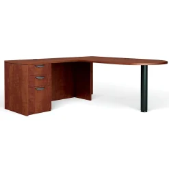 Office Desks*Global Superior BUNDLE11 Workstation, Dark Cherry
