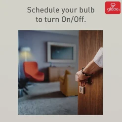 Globe Electric A19-Shape E26-Base Wi-Fi Dimmable 60-Watt-Equivalent Frosted Smart LED Light Bulbs, Soft White, 2/Pack (34209)