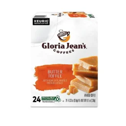 Gloria Jean's Coffees Gloria Jean's Butter Toffee Coffee Keurig® K-Cup® Pods, Medium Roast, 24/Box (60051-012)
