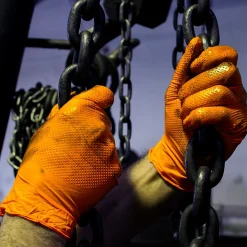 Gloveworks GWON Nitrile Gloves, XX-Large, Orange, 100/Box, 10 Boxes/Carton (GWON49100XX)<Ammex Online