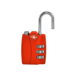 Travergo 3 Digit Combination Lock, Red (TR1120RD)<Go Green Power
