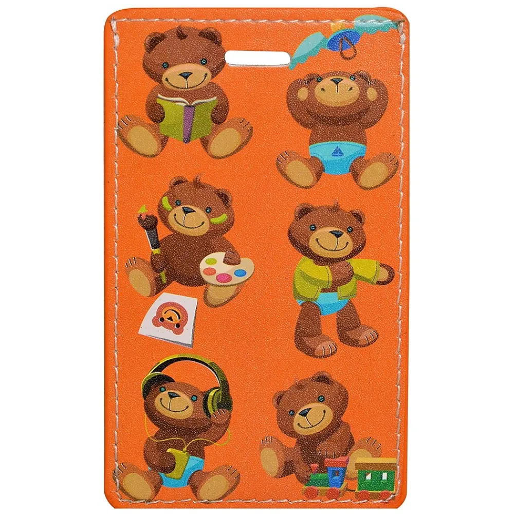 Travergo Bear Luggage Tag, Orange (TR1272)<Go Green Power Clearance