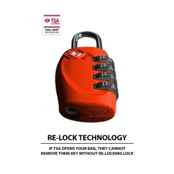 Travergo 4-Digit Combination Lock, Red (TR1140RD)<Go Green Power Discount