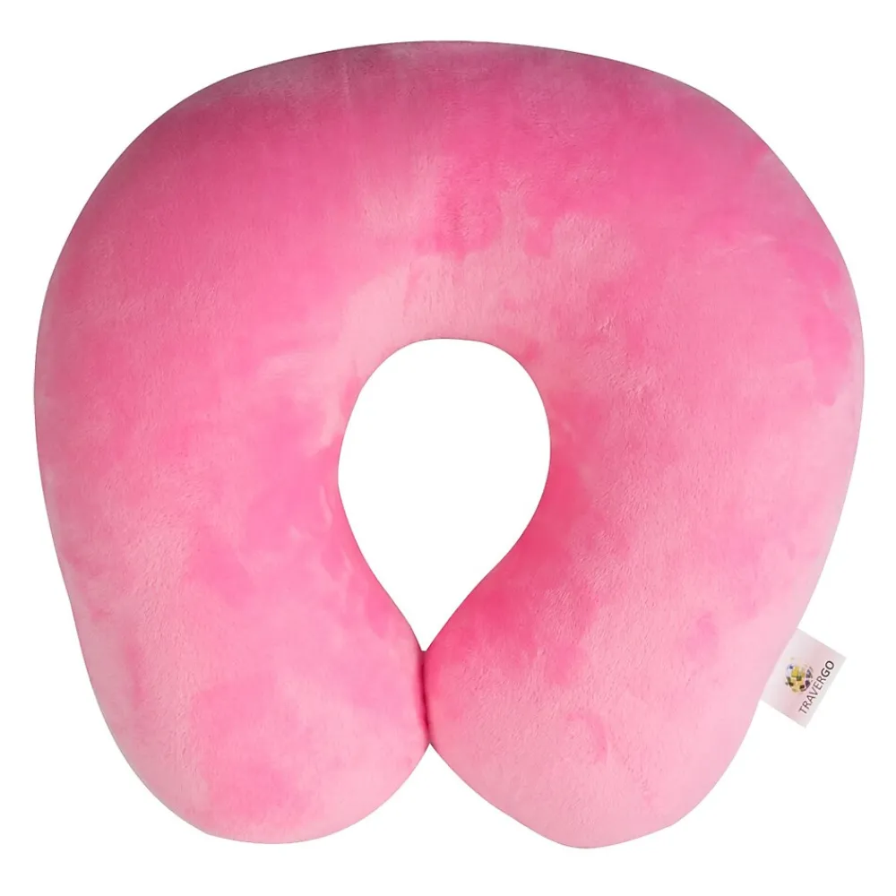 Travergo Polyester Travel Pillow, Pink (TR1020PK)<Go Green Power Best