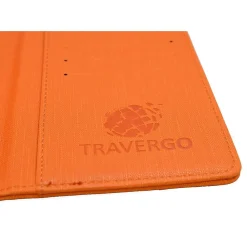 Travergo Passport Holder, Orange (TR1220OR)<Go Green Power Sale